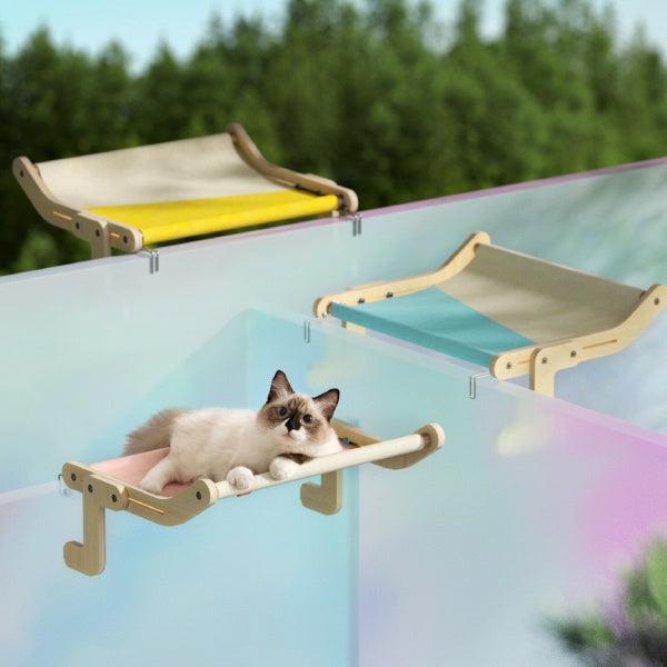 Portable Washable Wall Hanging Cat Bench - PurePaws Co