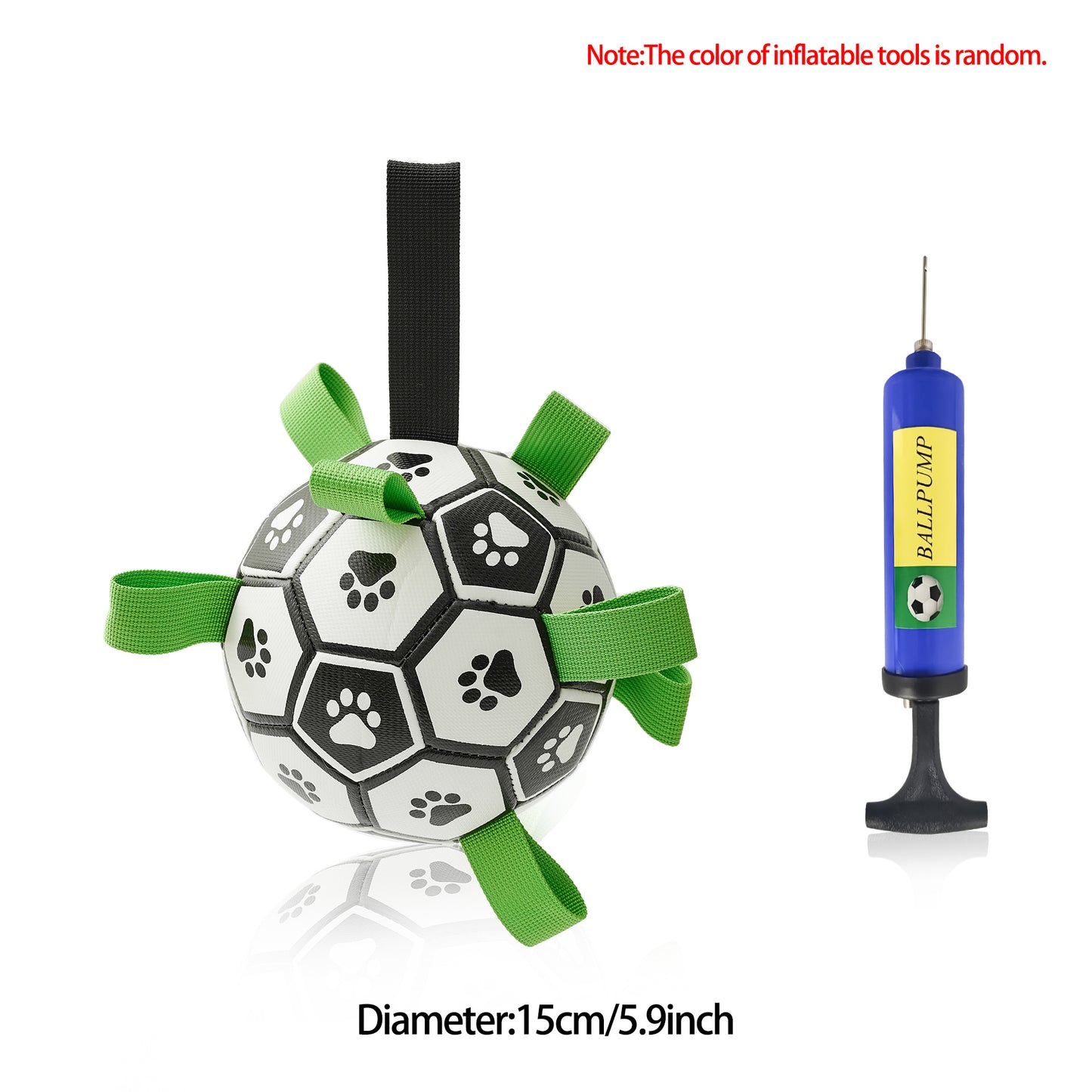 Inflated Interactive Dog Soccer Ball Training Toy - PurePaws Co