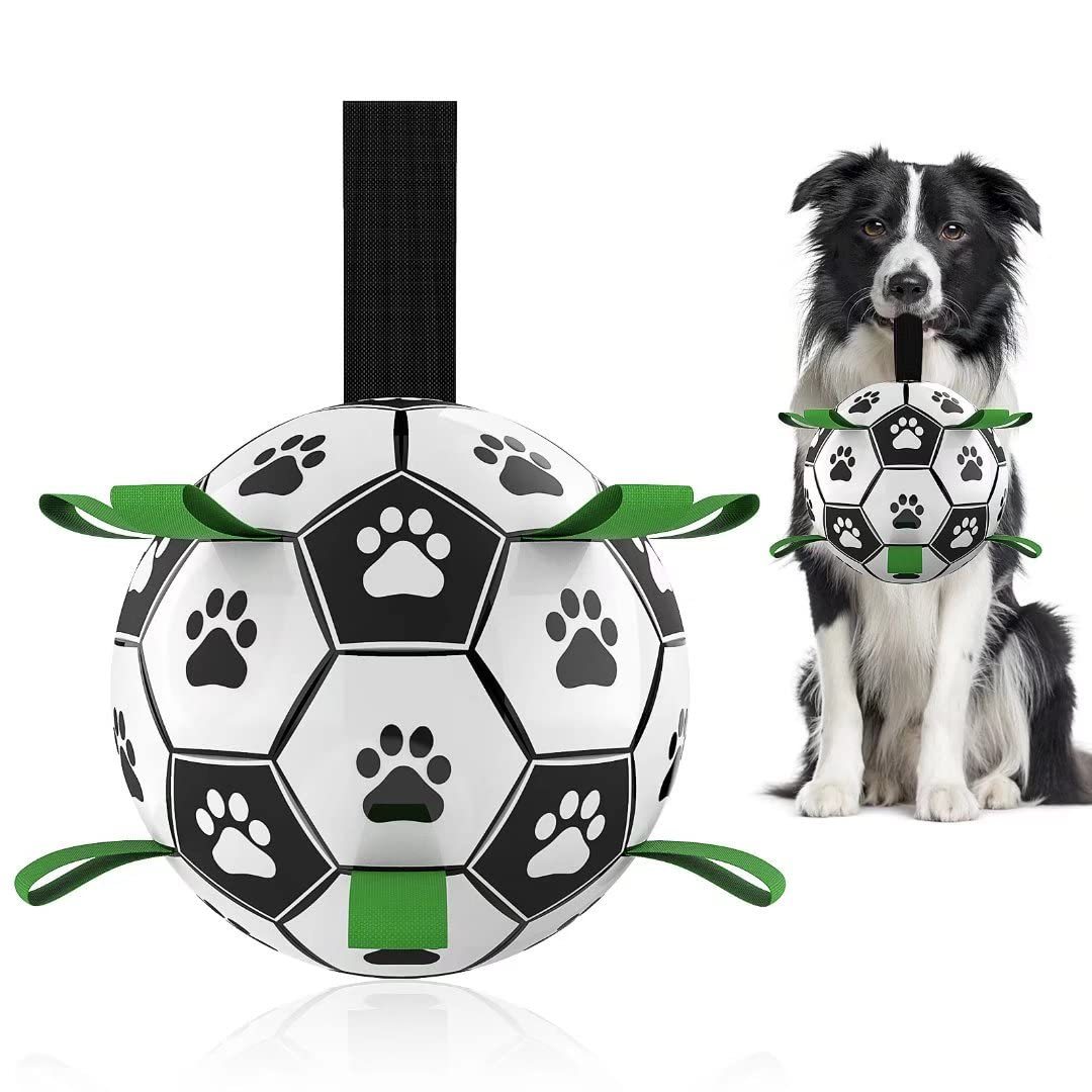 Inflated Interactive Dog Soccer Ball Training Toy - PurePaws Co