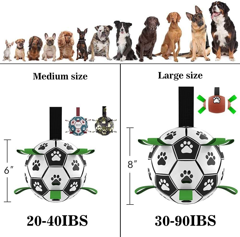 Inflated Interactive Dog Soccer Ball Training Toy - PurePaws Co