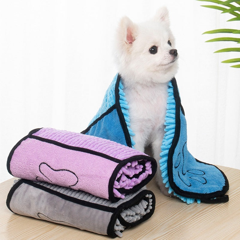 Super Absorbent Microfiber Pet Bath Towel - PurePaws Co