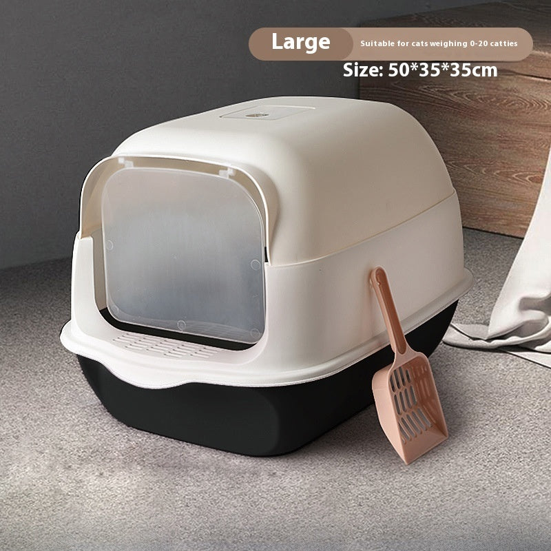 Fully Enclosed Cat Toilet Litter Box - PurePaws Co