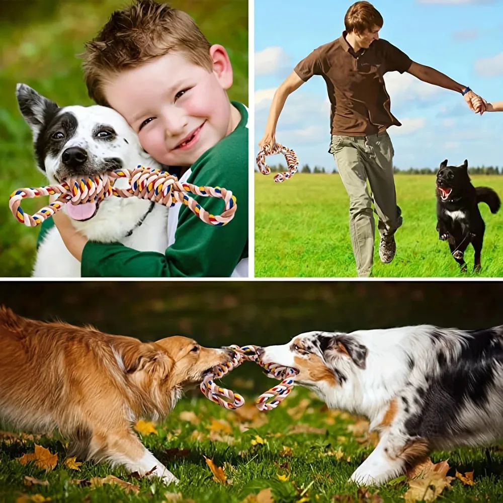 Large Teeth Grinding Rope Knot Toy For Pet - PurePaws Co