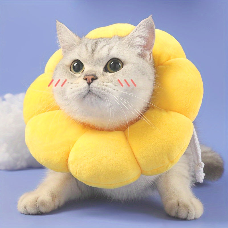 Cute Sunflower Neck Recovery Collar - PurePaws Co