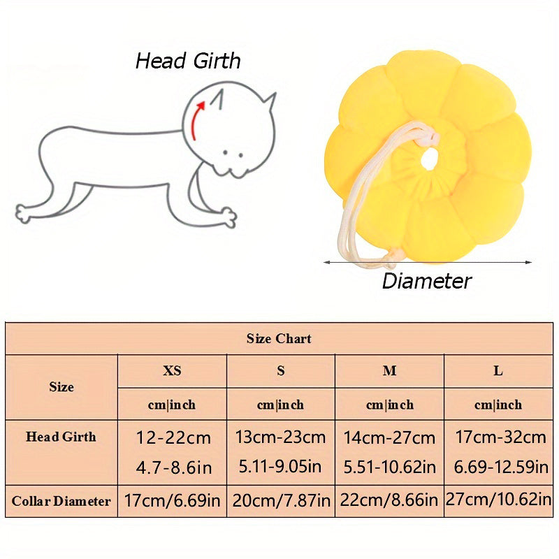 Cute Sunflower Neck Recovery Collar - PurePaws Co