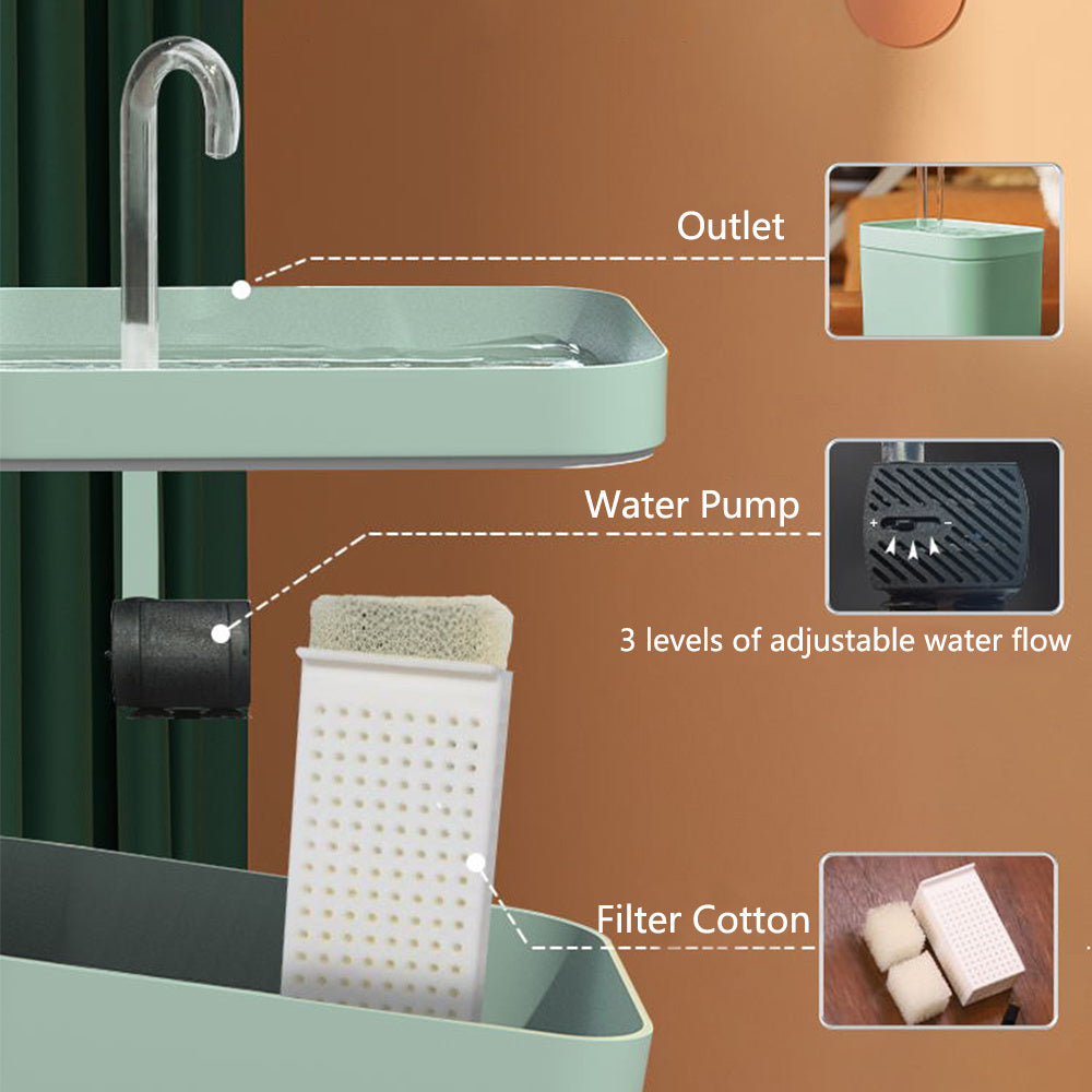 Automatic USB Electric Cat Water Fountain - PurePaws Co