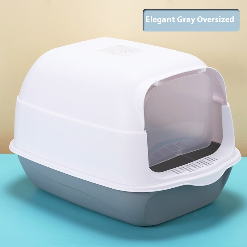 Fully Enclosed Cat Toilet Litter Box - PurePaws Co