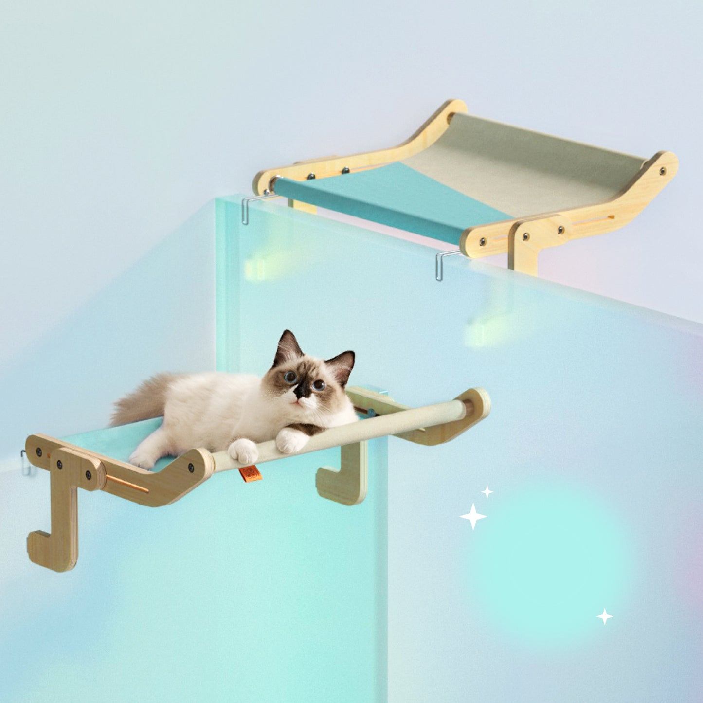 Portable Washable Wall Hanging Cat Bench - PurePaws Co