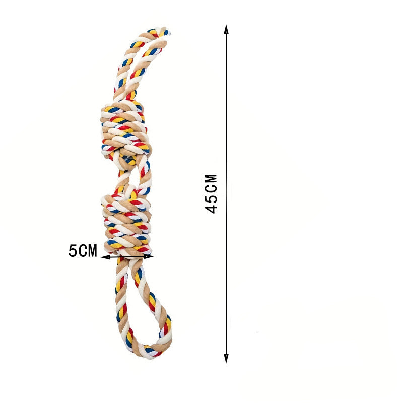 Large Teeth Grinding Rope Knot Toy For Pet - PurePaws Co
