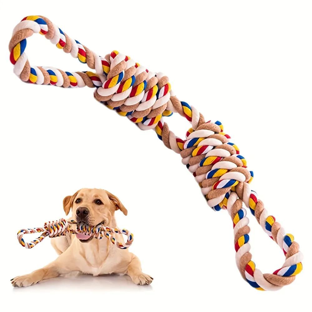 Large Teeth Grinding Rope Knot Toy For Pet - PurePaws Co