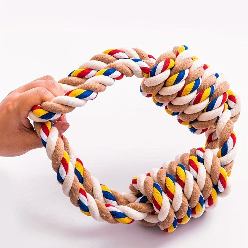 Large Teeth Grinding Rope Knot Toy For Pet - PurePaws Co
