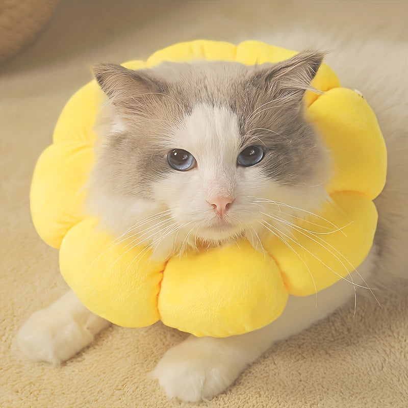 Cute Sunflower Neck Recovery Collar - PurePaws Co