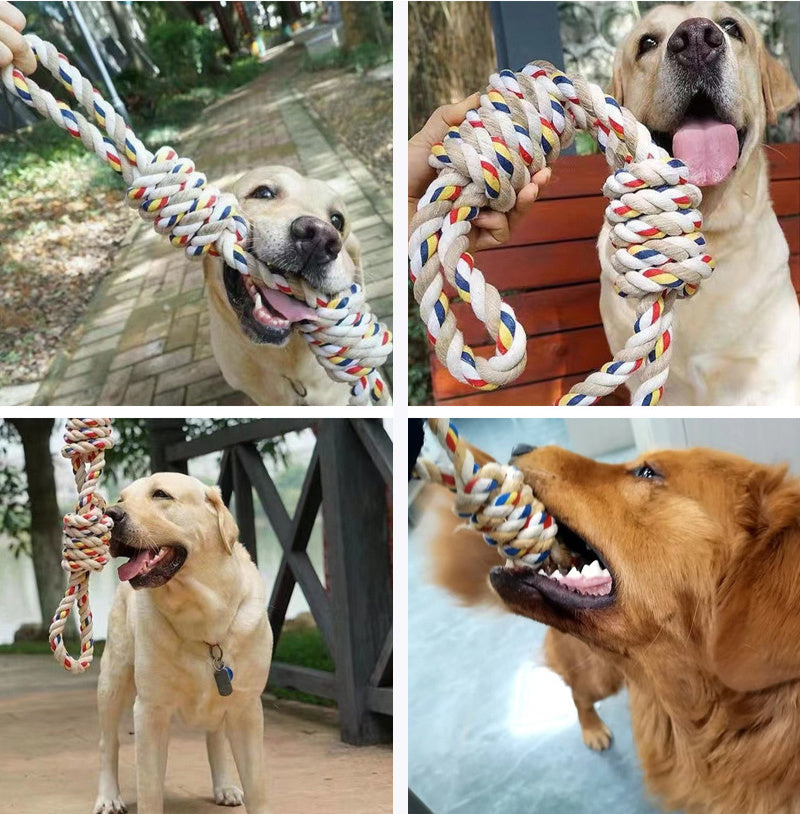 Large Teeth Grinding Rope Knot Toy For Pet - PurePaws Co