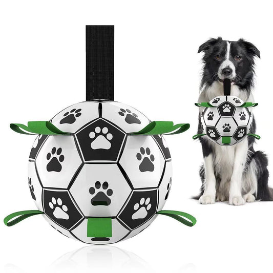 Inflated Interactive Dog Soccer Ball Training Toy - PurePaws Co