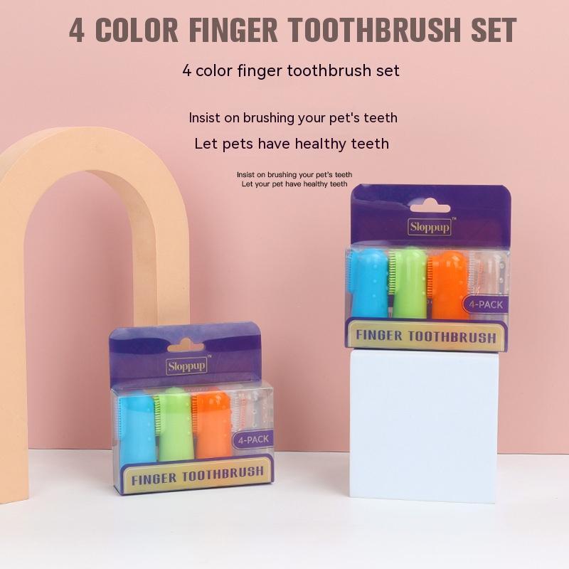 Pet Finger Toothbrush Cat Dog - PurePaws Co
