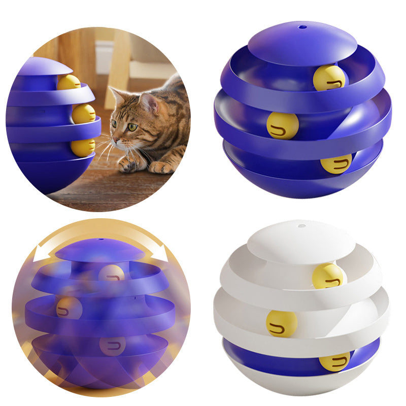 3-Layer Interactive Cat Toy - PurePaws Co
