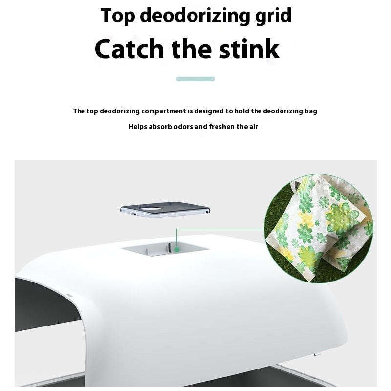 Fully Enclosed Cat Toilet Litter Box - PurePaws Co