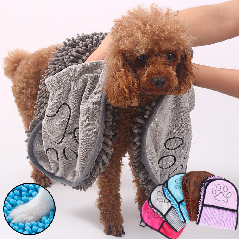 Super Absorbent Microfiber Pet Bath Towel - PurePaws Co