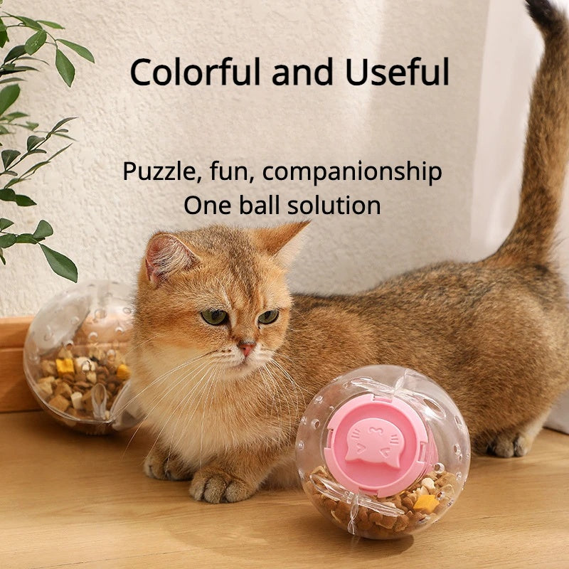Interactive Dog Cat Slow Food Leakage Toy - PurePaws Co