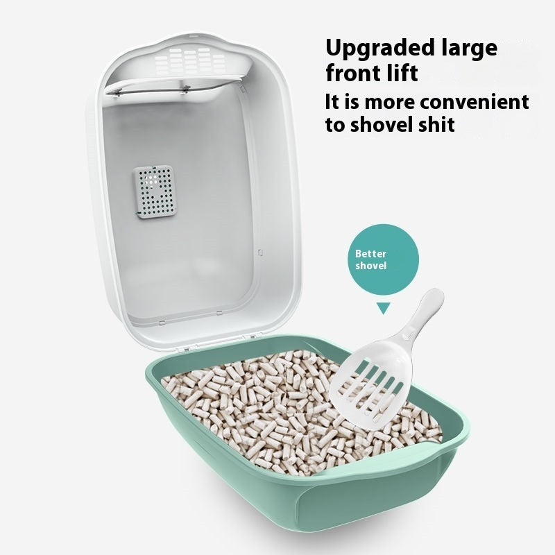 Fully Enclosed Cat Toilet Litter Box - PurePaws Co