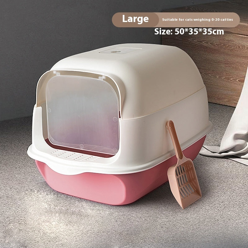 Fully Enclosed Cat Toilet Litter Box - PurePaws Co
