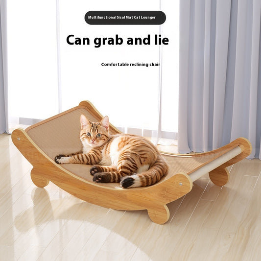 Full Sisal Cat Scratch Lounge Chair Nest - PurePaws Co