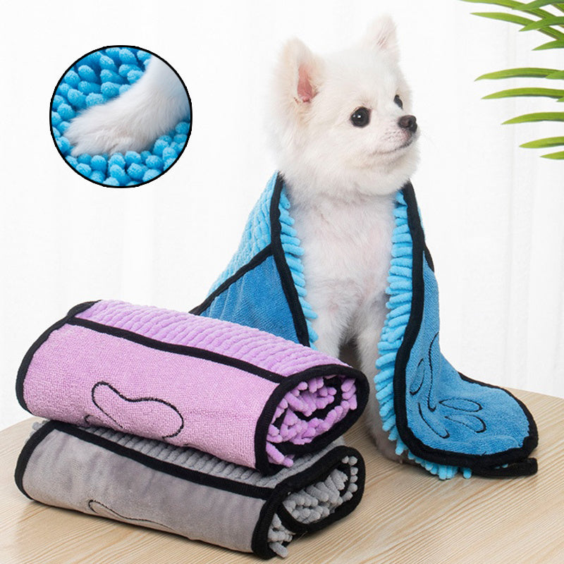 Super Absorbent Microfiber Pet Bath Towel - PurePaws Co