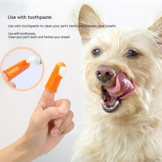 Pet Finger Toothbrush Cat Dog - PurePaws Co