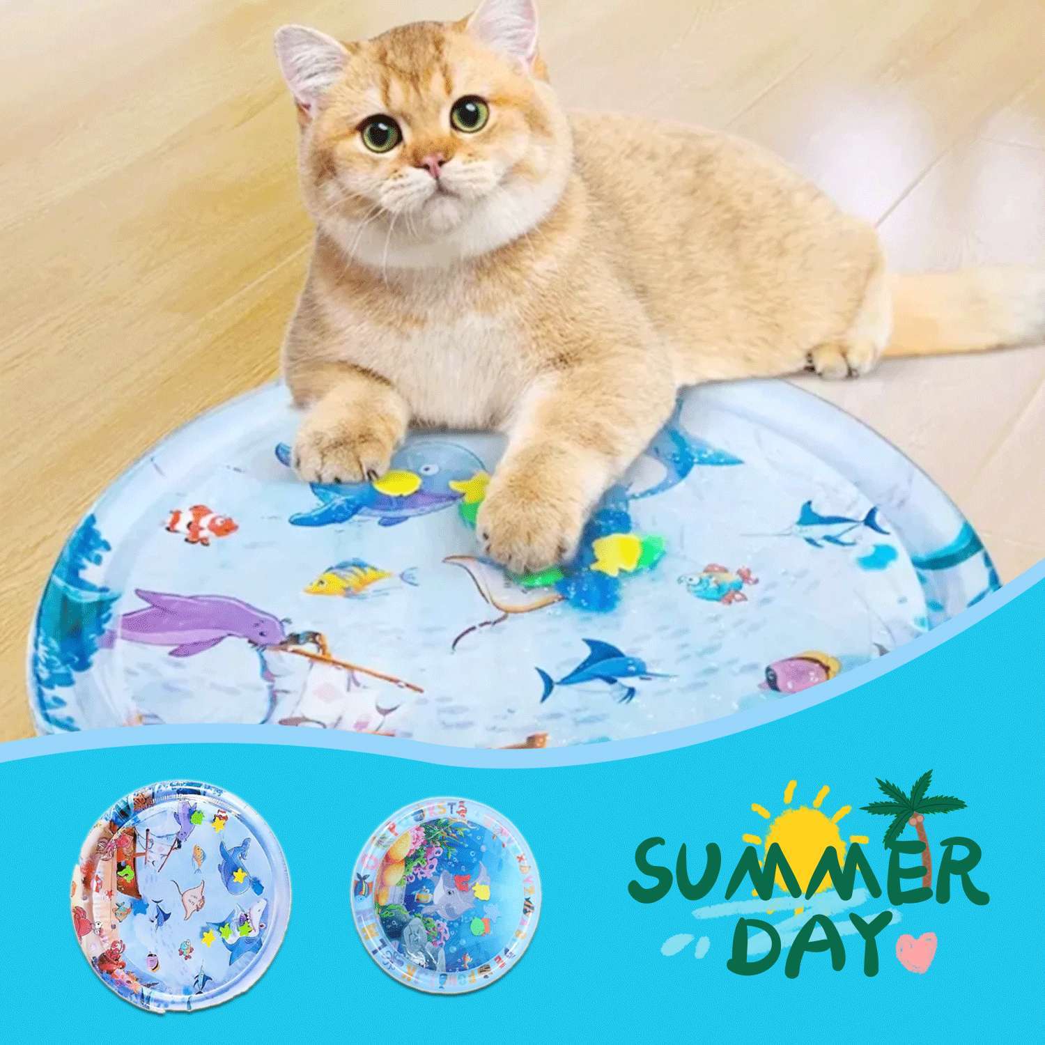 Summer Cooling Pet Water Bed - PurePaws Co