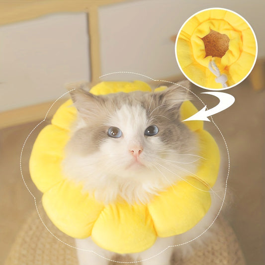 Cute Sunflower Neck Recovery Collar - PurePaws Co